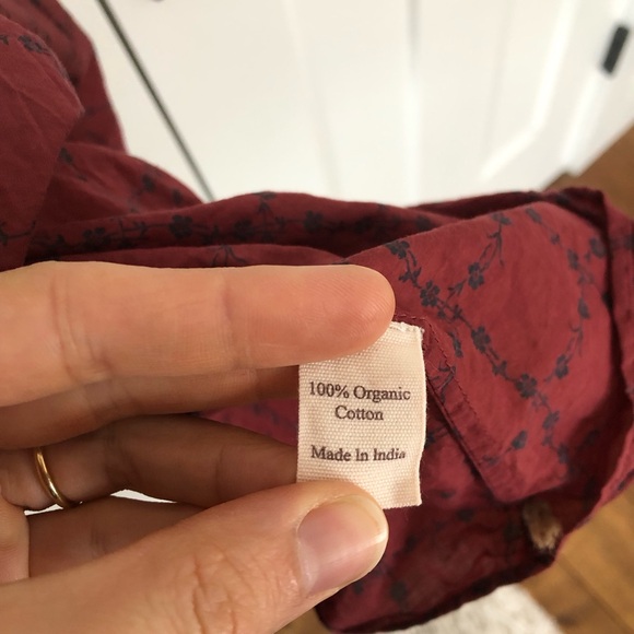 Worn Once! Christy Dawn Adele Dress in Crimson Trellis Size Small - Picture 3 of 7